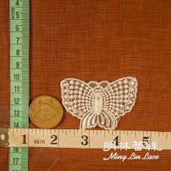 花朵蕾絲-歐式古典簡約蝴蝶花片-長約6.5公分-單朵