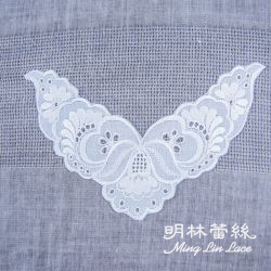 蕾絲胸花領片-日系手作縷空花朵造型胸花領片-內圍21.5公分-外圍29公分-單片