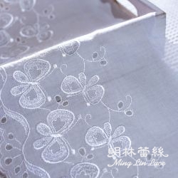 棉布蕾絲-法式浪漫華麗蝴蝶圖騰花邊-寬約19公分