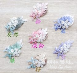 【明林蕾絲-小天馬】花草_髮夾MIT台灣製精品