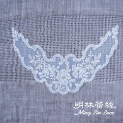 蕾絲胸花領片-法式浪漫華麗花朵圖騰胸花領片-內圍22公分-外圍29公分-單片