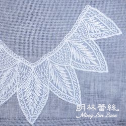 蕾絲胸花領片-歐式古典華麗葉子歐式圖騰胸花領片-內圍31.5公分-外圍47公分-單片