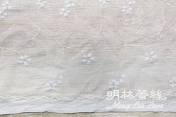 布碼蕾絲-網狀蕾絲簡約可愛日系花草花邊-寬約171公分 (白色)